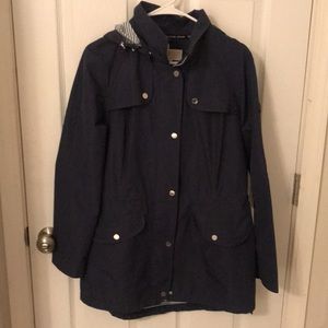 Michael Kors Navy Blue Raincoat